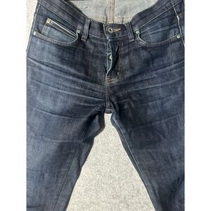 Naked & Famous Super Skinny Guy Stretch Selvedge Jeans Mens 30 Dark Raw Denim